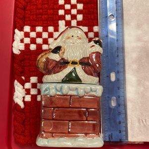 Santa on Chimney salt and pepper shaker set